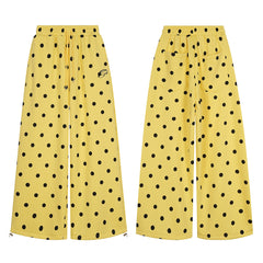 STARRVAINT Polka Dot Wide-Leg Pants