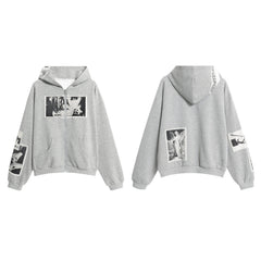 STARRVAINT Photo Collage Zip Hoodie