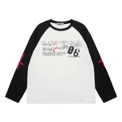STARRVAINT Raglan Graphic Long-Sleeve Tee