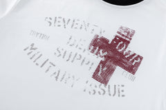 STARRVAINT Cross Graphic Ringer T-Shirt
