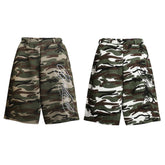 STARRVAINT Camo Print Loose Shorts