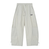 STARRVAINT Nylon Patch Wide-Leg Cargo Pants
