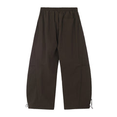 STARRVAINT Nylon Patch Wide-Leg Cargo Pants