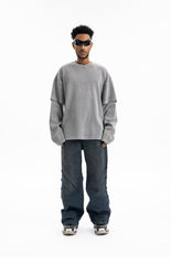 STARRVAINT Retro Corduroy Crewneck
