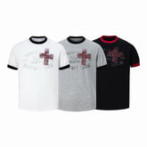 STARRVAINT Cross Graphic Ringer T-Shirt