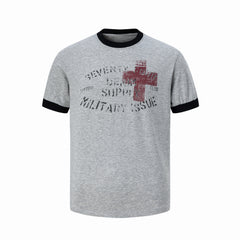 STARRVAINT Cross Graphic Ringer T-Shirt