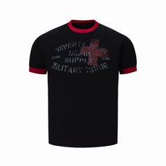 STARRVAINT Cross Graphic Ringer T-Shirt