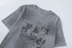 STARRVAINT Vintage Graphic Waffle T-Shirt