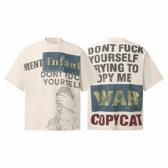 STARRVAINT “Copycat Statement Waffle Tee”
