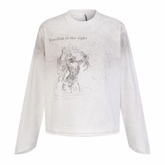 STARRVAINT “Freedom Sketch Long Sleeve Tee”