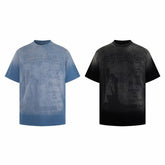 STARRVAINT “Text Collage Graphic T-Shirt”