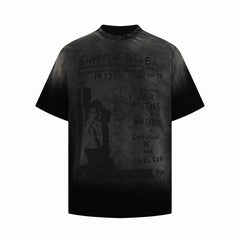 STARRVAINT “Text Collage Graphic T-Shirt”
