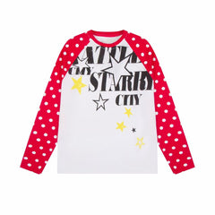 STARRVAINT “Starry City Contrast Raglan Tee”