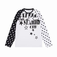 STARRVAINT “Starry City Contrast Raglan Tee”