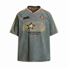 STARRVAINT “Vintage Pinstripe Sport Tee”
