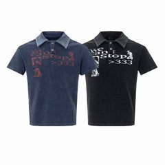 STARRVAINT Vintage Washed Polo Tee