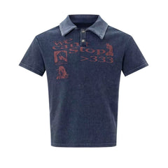 STARRVAINT Vintage Washed Polo Tee