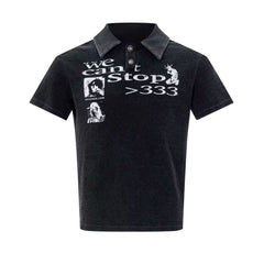 STARRVAINT Vintage Washed Polo Tee