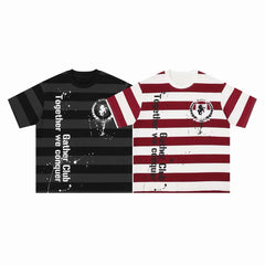 STARRVAINT Striped Graphic Tee