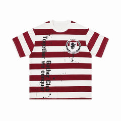 STARRVAINT Striped Graphic Tee