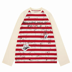 STARRVAINT High Profile Striped Long Sleeve Tee