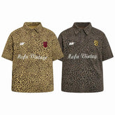 STARRVAINT Leopard Vintage Polo Tee