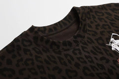STARRVAINT Leopard Graphic T-Shirt