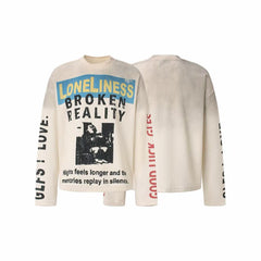STARRVAINT Waffle Graphic Long Sleeve