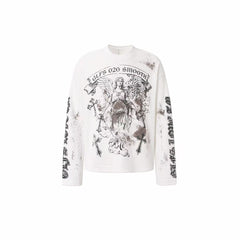 STARRVAINT Vintage Angel Waffle Long Sleeve