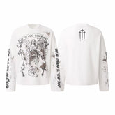STARRVAINT Vintage Angel Waffle Long Sleeve
