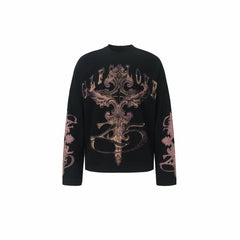 STARRVAINT Gothic Cross Waffle Long Sleeve