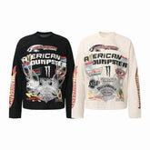 STARRVAINT Racing Graphic Waffle Long Sleeve