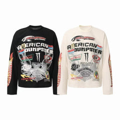 STARRVAINT Racing Graphic Waffle Long Sleeve