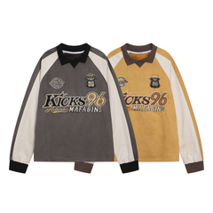 STARRVAINT Varsity Patch Rugby Top