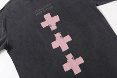 STARRVAINT Cross Graphic Vintage Long Sleeve Tee