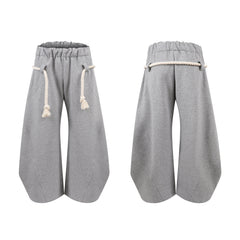 STARRVAINT Rope Drawstring Barrel Pants