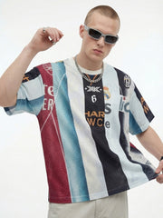 STARRVAINT Vintage Football Patchwork Jersey