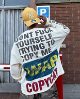 STARRVAINT “COPYCAT WAR” Heavy Waffle Long Sleeve