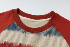 STARRVAINT Gradient Stripe Raglan Tee