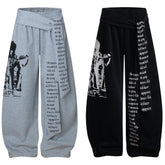 STARRVAINT Rock Graphic Wrap Pants