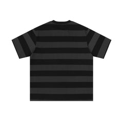 STARRVAINT Striped Graphic Tee