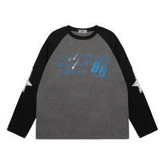 STARRVAINT Raglan Graphic Long-Sleeve Tee