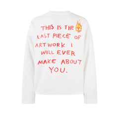 STARRVAINT Flame Doodle Emotional Graphic Long Sleeve Tee