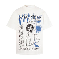STARRVAINT Abstract Sketch Graphic T-Shirt