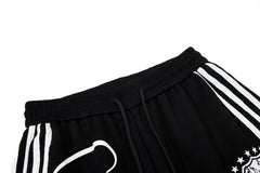 STARRVAINT Script Stripe Wide-Leg Sweatpants