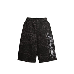 STARRVAINT Leopard Print Loose Shorts