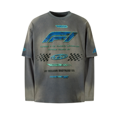 STARRVAINT Racing Graphic Layered Tee
