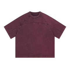 STARRVAINT Vintage Washed Short-Sleeve Cotton Tee