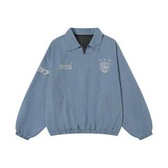STARRVAINT Vintage Collar Pullover Sweatshirt