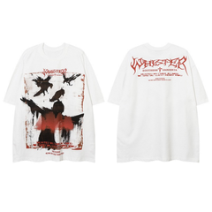 STARRVAINT Distressed Raven Graphic Tee